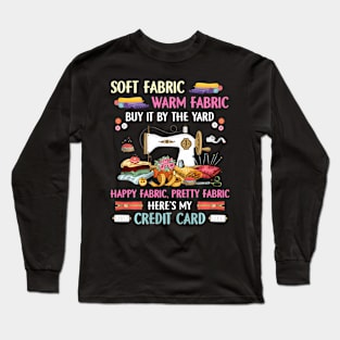 ny Quilting Sewing Needle Sayings Sewer Quilter Quilt Long Sleeve T-Shirt